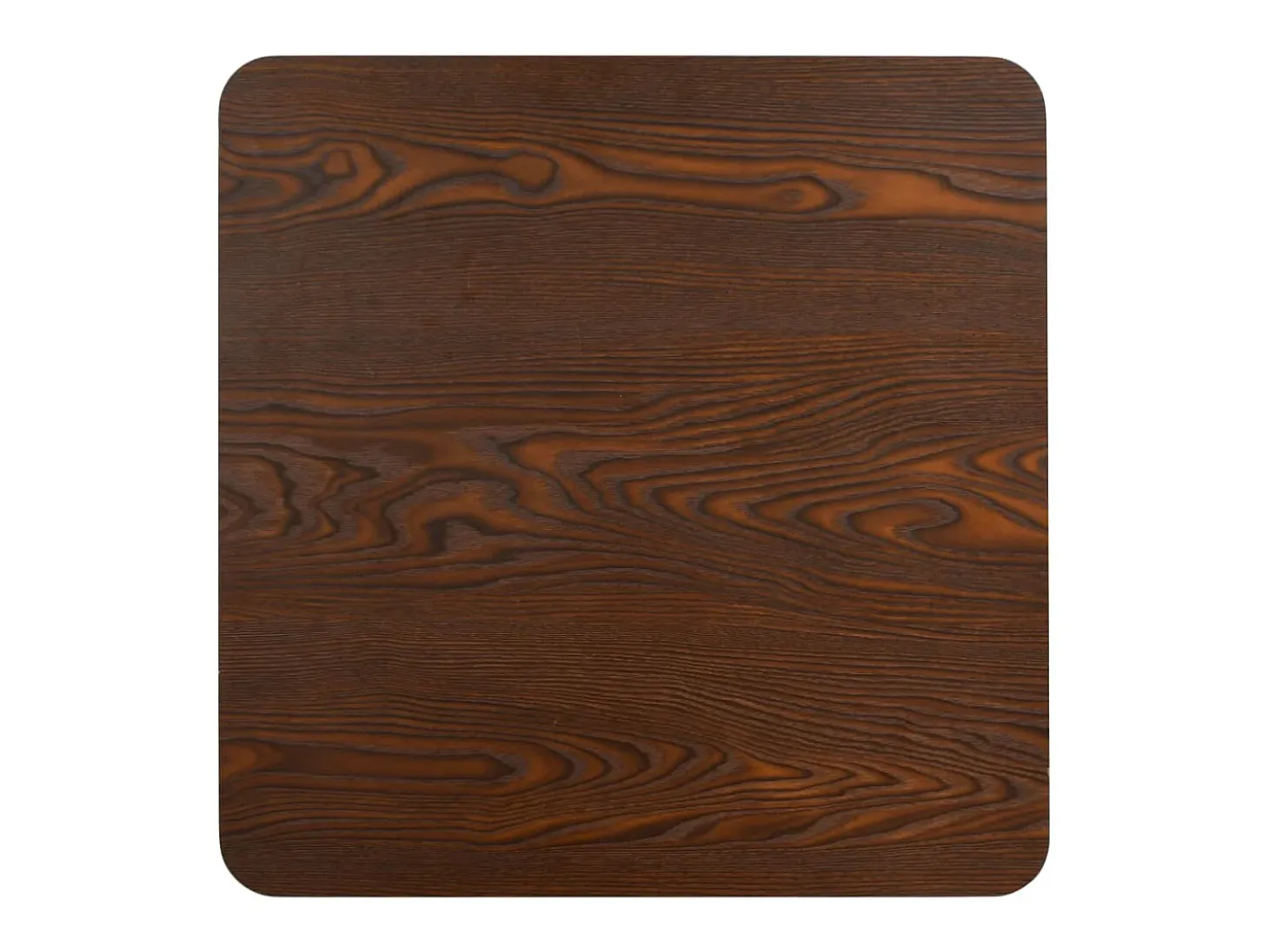 Mesa de bistró MDF marrón oscuro 50x50 cm ES237981