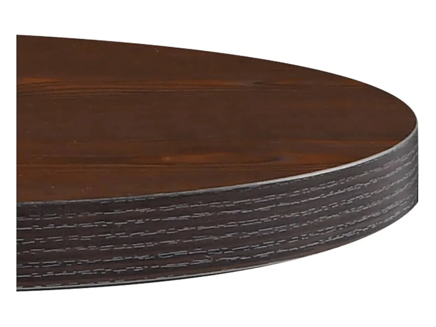 Mesa de bistró MDF marrón oscuro 60 cm