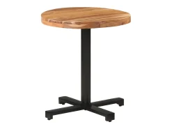 Mesa de bistró redonda madera maciza de mango Ø70x75 cm
