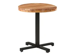 Mesa de bistró redonda madera maciza de mango Ø70x75 cm