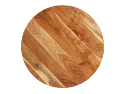 Mesa de bistró redonda madera maciza de mango Ø80x75 cm ES803573