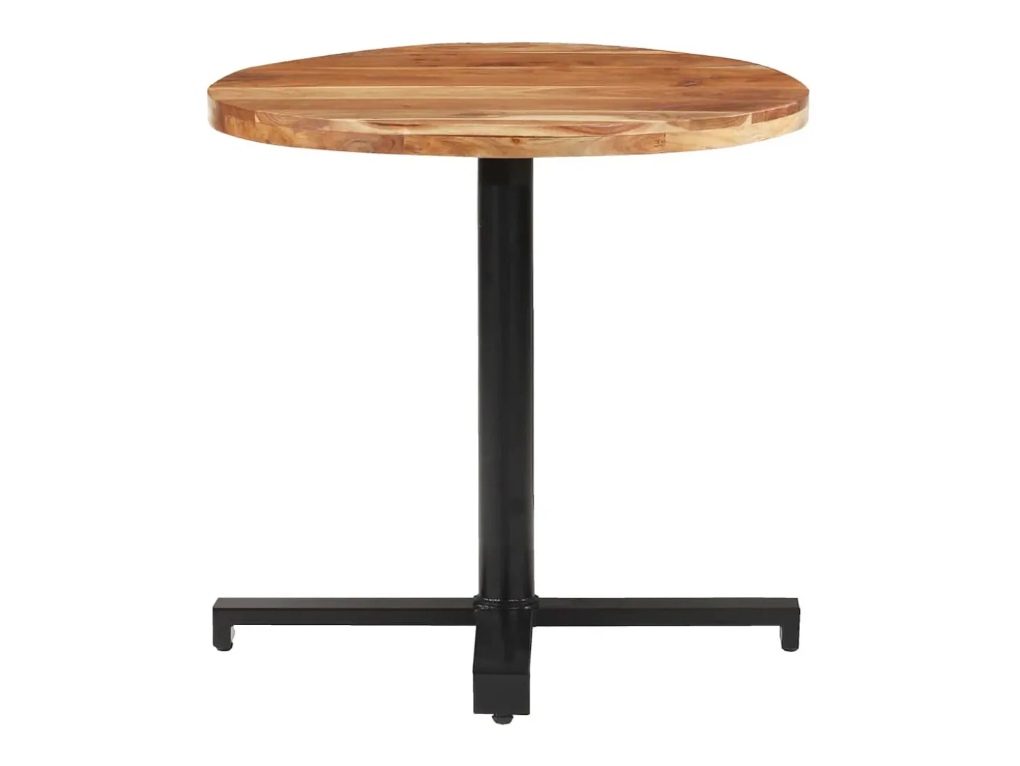 Mesa de bistró redonda madera maciza de mango Ø80x75 cm ES803573