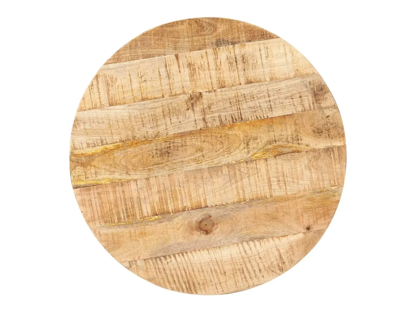 Mesa de bistró redonda madera de mango rugosa Ø60x75 cm