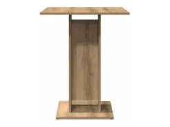 Mesa de bistro de roble artesanal 60x60x75 cm madera de ingeniería