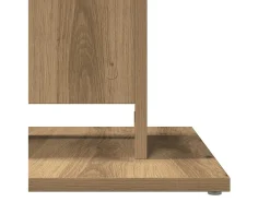 Mesa de bistro de roble artesanal 60x60x75 cm madera de ingeniería
