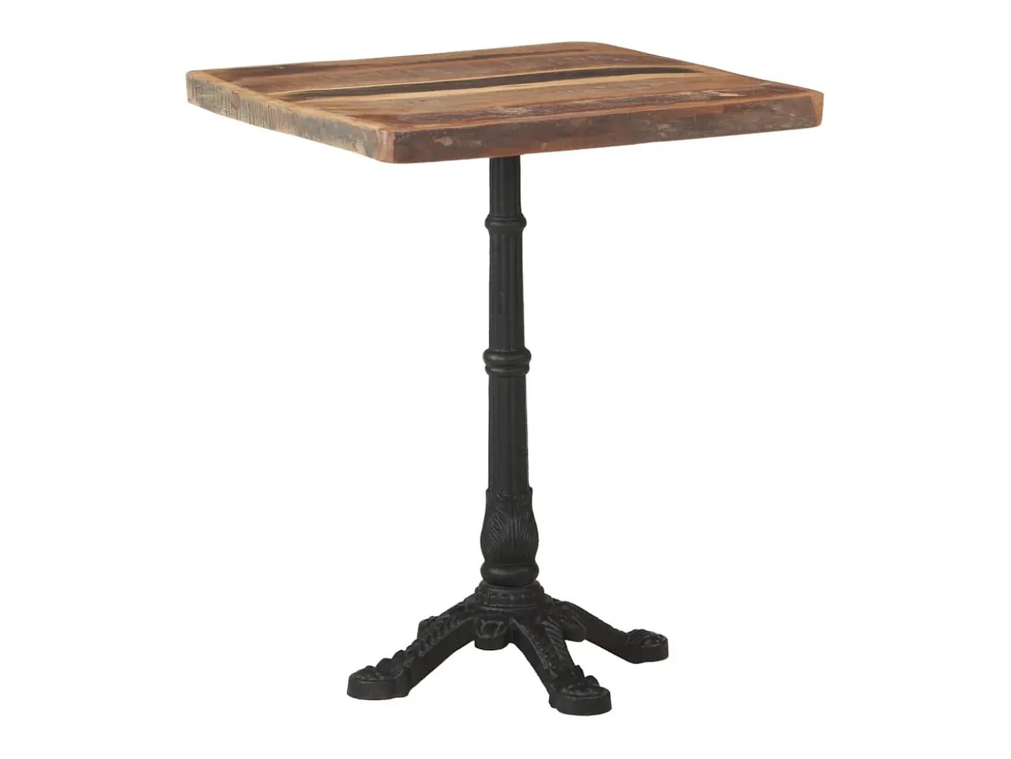 Mesa de bistro 60x60x76 cm Madera maciza recuperada