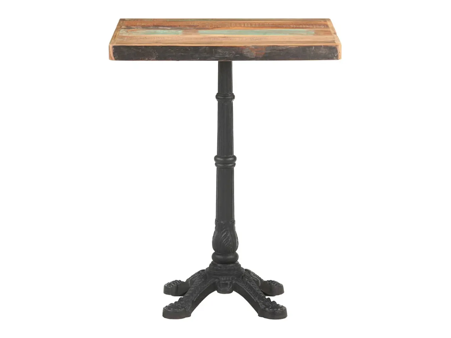 Mesa de bistro 60x60x76 cm Madera maciza recuperada