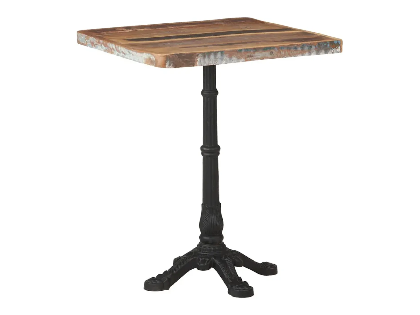 Mesa de bistro 60x60x76 cm Madera maciza recuperada