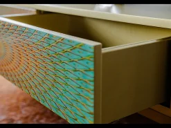 Mesa de centro - Verde Madera - 60 x 120 cm - LAGO