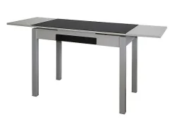 Mesa de cocina extensible Victoria acabado negro, 100/160 X 60 X 76 cm (largo x ancho x al