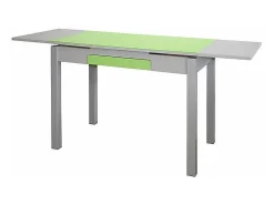 Mesa de cocina extensible Victoria acabado verde, 100/160 X 60 X 76 cm (largo x ancho x al