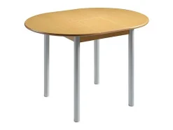 Mesa de cocina extensible tipo libro Fátima acabado roble 90/120 x 90 x 75.5 cm (largo x