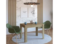 Mesa de cocina haaus Zeta, Roble Artisan, 102 x 69 x 75 cm