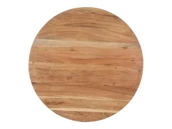 Mesa de comedor 80 cm Madera maciza de acacia