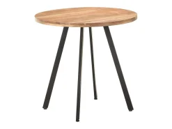 Mesa de comedor 80 cm Madera maciza de acacia