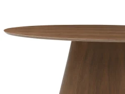 Mesa de comedor 6 comensales de MDF - Natural oscuro - ANTELADA