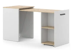 Mesa de comedor roble grisáceo/artesano 60x50.4x78 adam