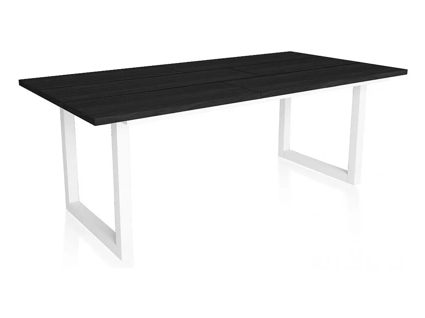 Mesa de comedor Altea 200 Negro Blanco
