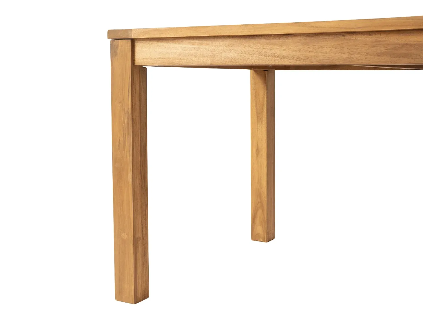 Mesa de comedor AMILA de madera de teca para 8 personas - Natural
