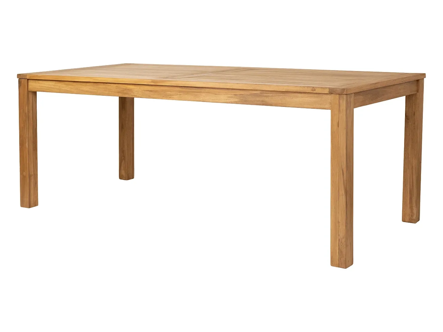Mesa de comedor AMILA de madera de teca para 8 personas - Natural