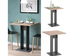 Mesa de comedor antracita 65x65x78 repose