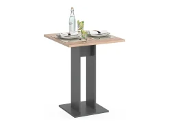 Mesa de comedor antracita 65x65x78 repose