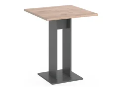 Mesa de comedor antracita 65x65x78 repose
