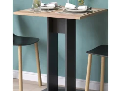 Mesa de comedor antracita 65x65x78 repose