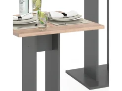 Mesa de comedor antracita 65x65x78 repose