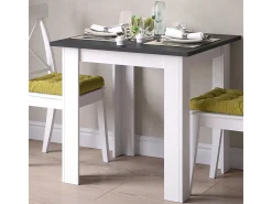 Mesa de comedor antracita 80x80x76.6 karlos
