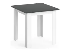 Mesa de comedor antracita 80x80x76.6 karlos