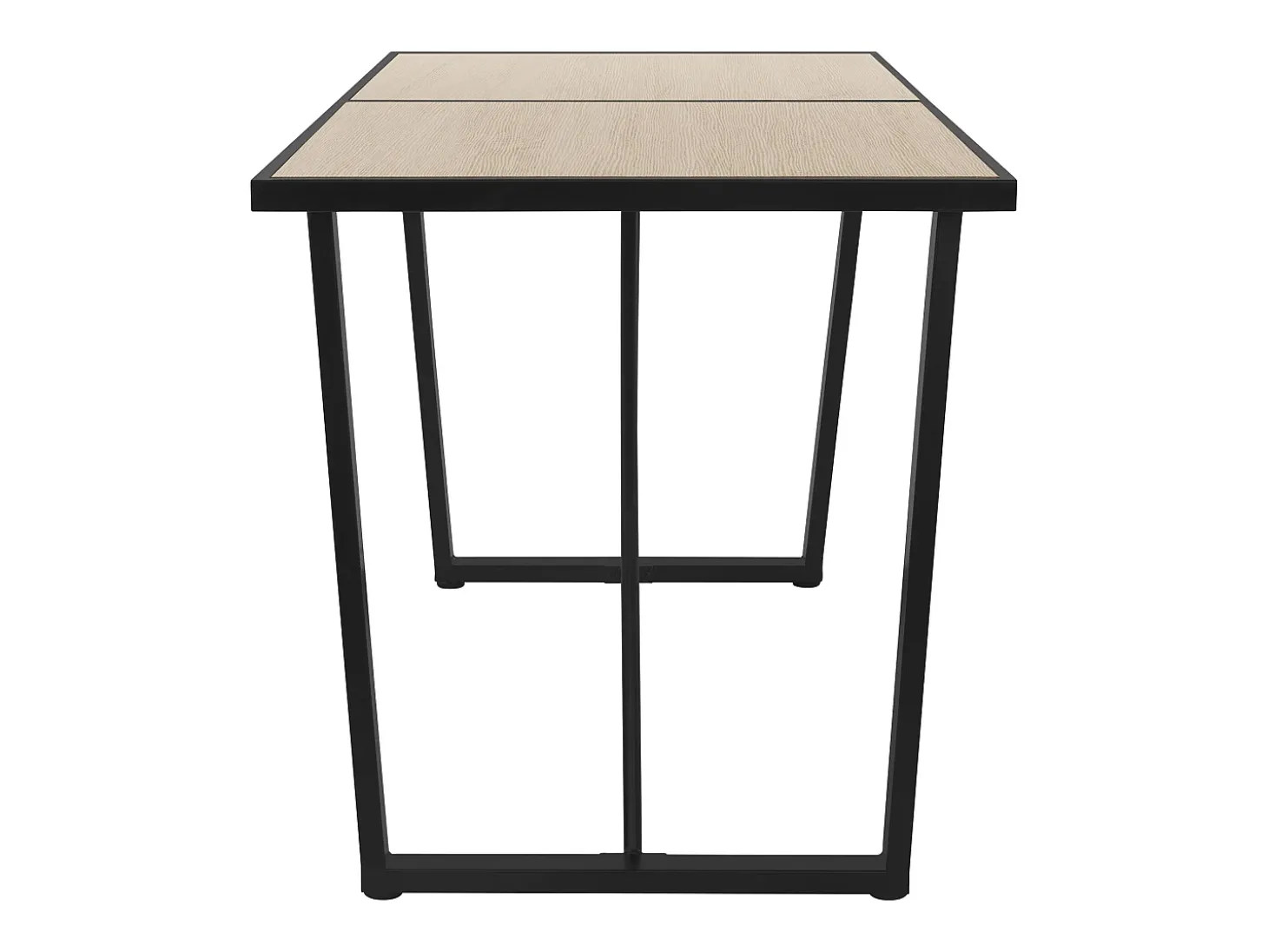 Mesa de comedor aspecto roble mueble cocina rectangular para 6 personas 140x70cm