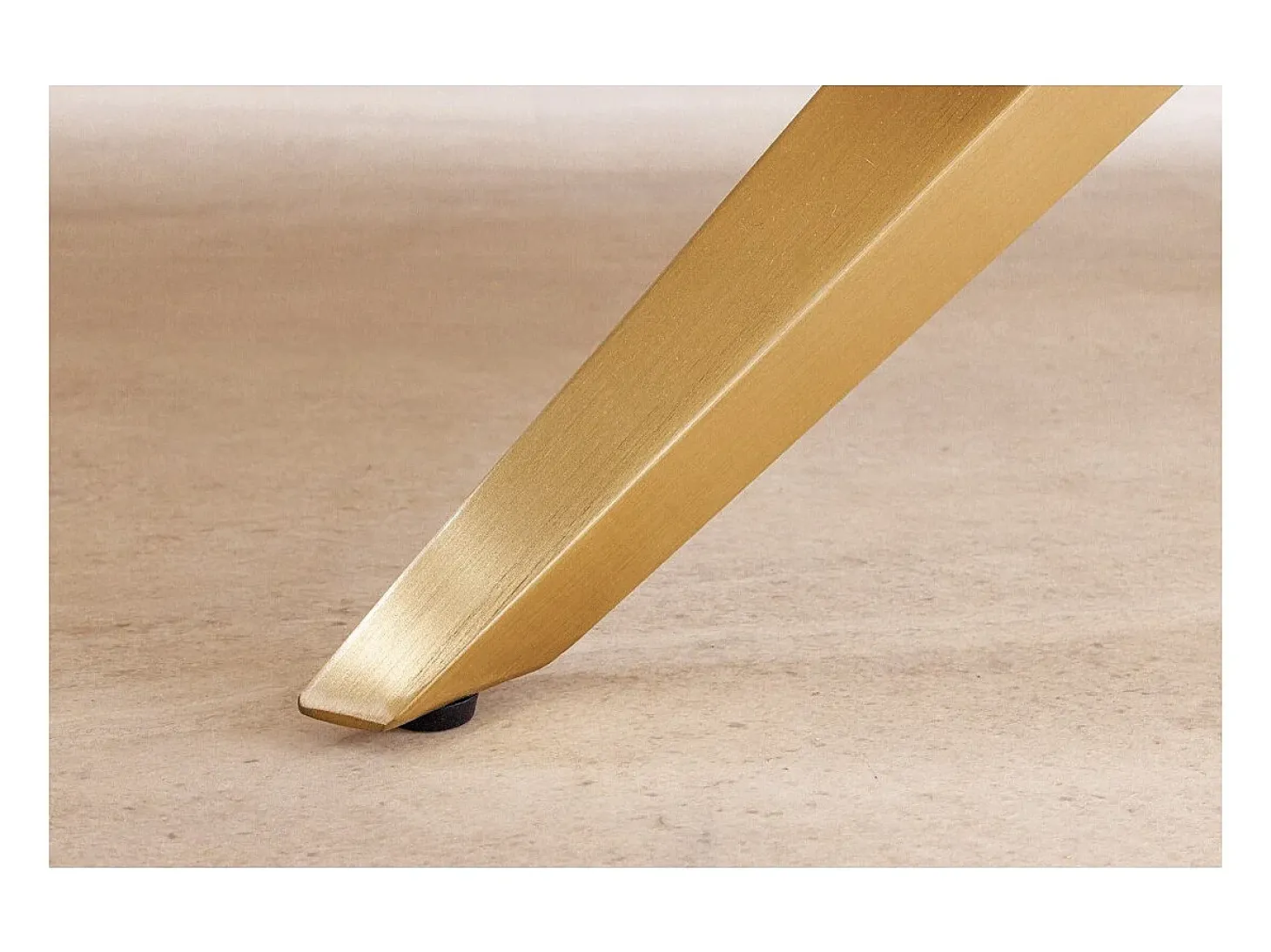 Mesa de comedor AXIS – Rectangular 200 cm – Efecto mármol blanco – Patas de metal color oro – Estilo chic