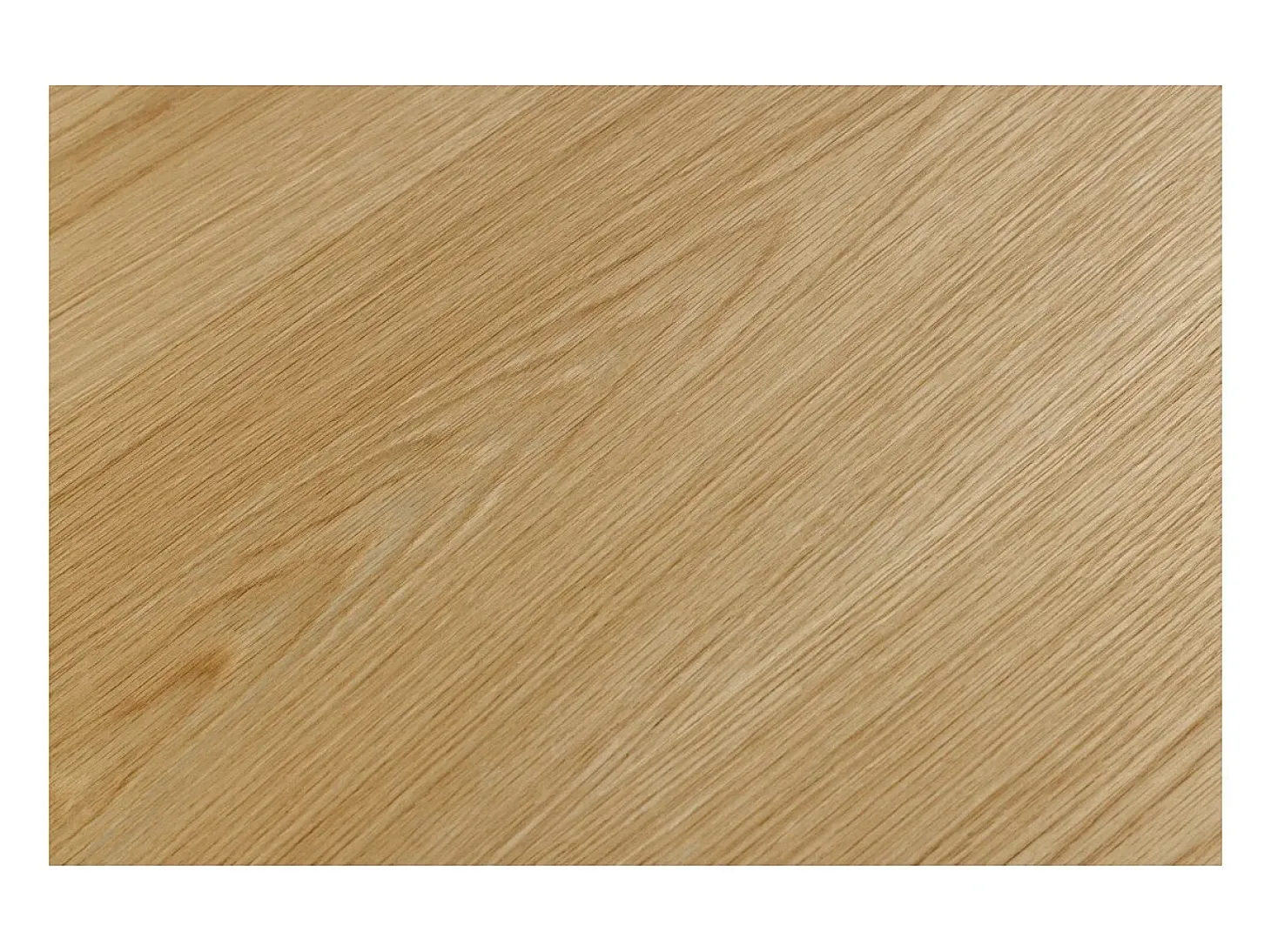 Mesa de comedor AZMA – Chapa de roble y metal – 200 cm – Estilo moderno