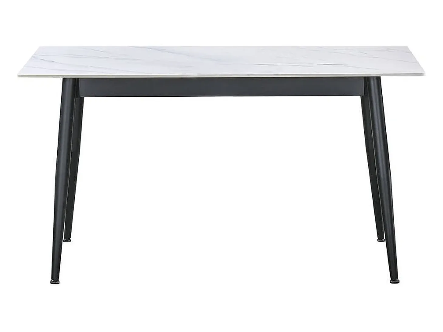 Mesa de comedor Berna diseño ceramic blanco 75x140x80 cm Adec