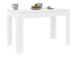 Mesa de comedor Blanca 120x60x76 cm Madera de ingeniería