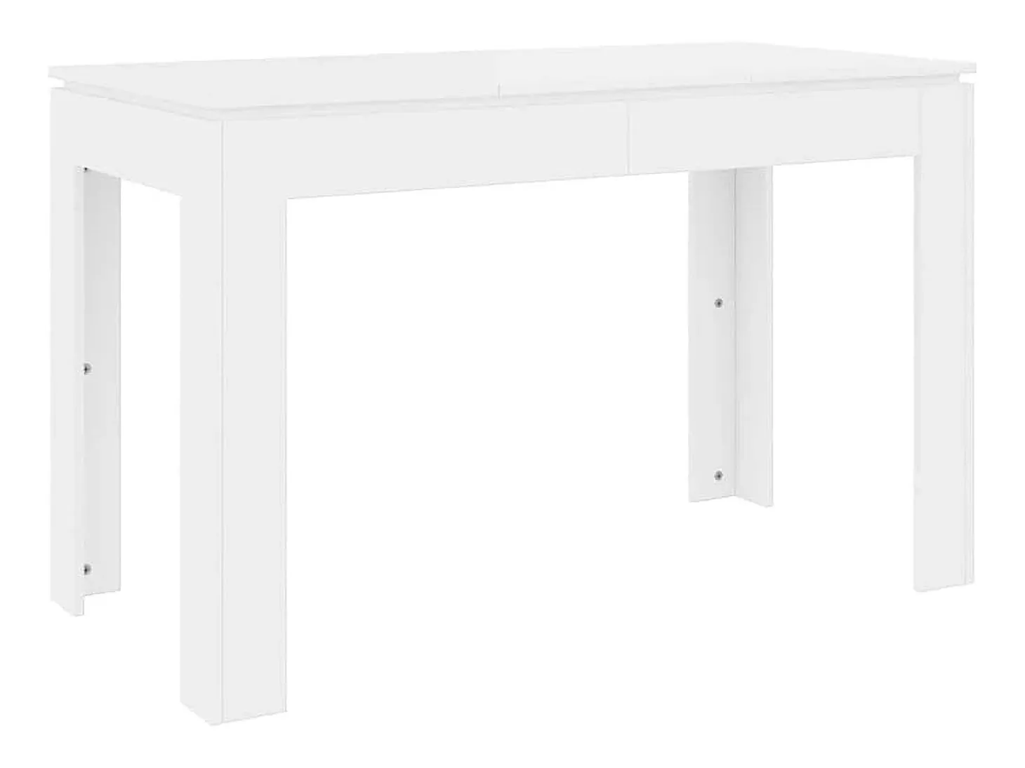 Mesa de comedor Blanca 120x60x76 cm Madera de ingeniería