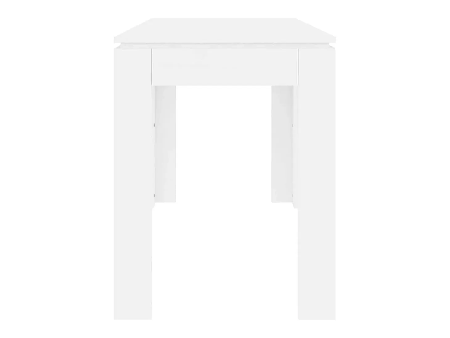 Mesa de comedor Blanca 120x60x76 cm Madera de ingeniería