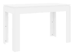 Mesa de comedor Blanca 120x60x76 cm Madera de ingeniería