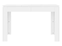 Mesa de comedor Blanco brillo 120x60x76 cm Madera de ingeniería