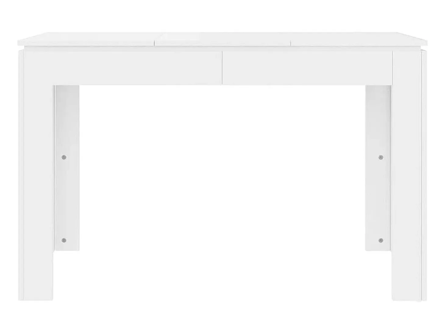 Mesa de comedor Blanco brillo 120x60x76 cm Madera de ingeniería