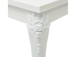 Mesa de comedor blanco brillante 80x80x76 cm ES744299