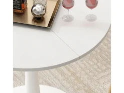 Mesa de comedor blanco 70x70x73 carl