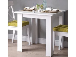 Mesa de comedor blanco 80x80x76.6 karlos
