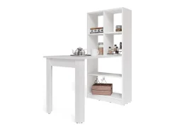 Mesa de comedor blanco 70x122x145.6 gael