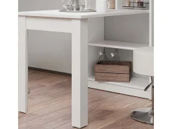 Mesa de comedor blanco 70x122x145.6 gael