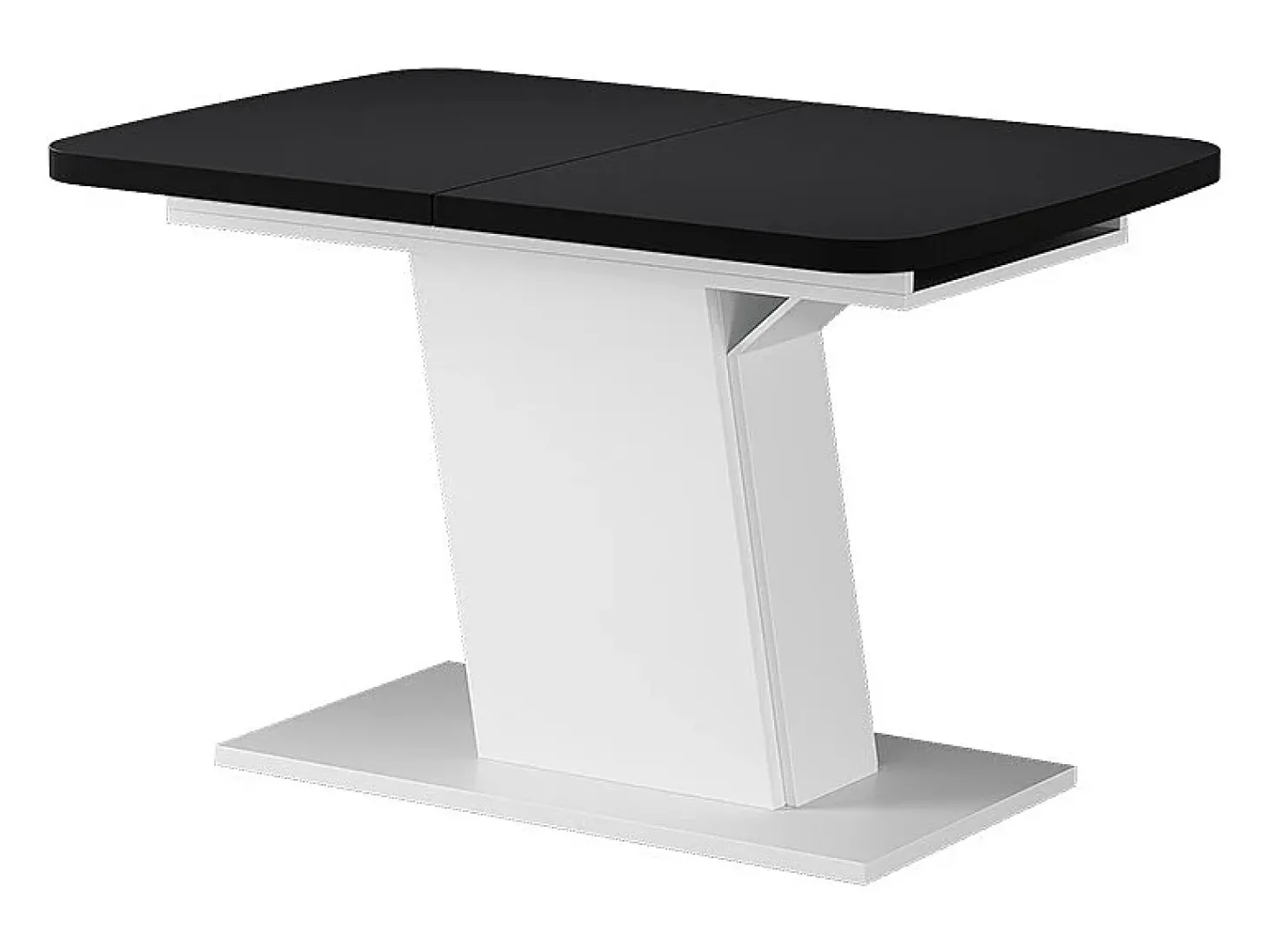 Mesa de comedor blanco/negro 120x80x77.3 fenaro