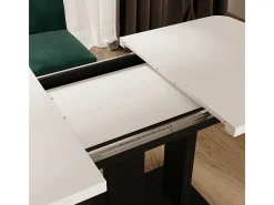 Mesa de comedor blanco/negro 120x80x77.3 fenaro
