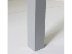 Mesa de comedor Cadell fija 140 gris con tapa negra