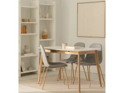 Mesa de comedor cocina extensible de 140 cm hasta a 180 cm para 8 comensales Costa